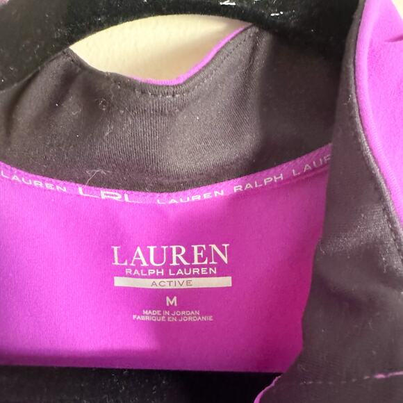 Lauren Ralph Lauren Bright Purple Semi Structured Golf Full Zip Vest - Medium - Picture 3 of 7